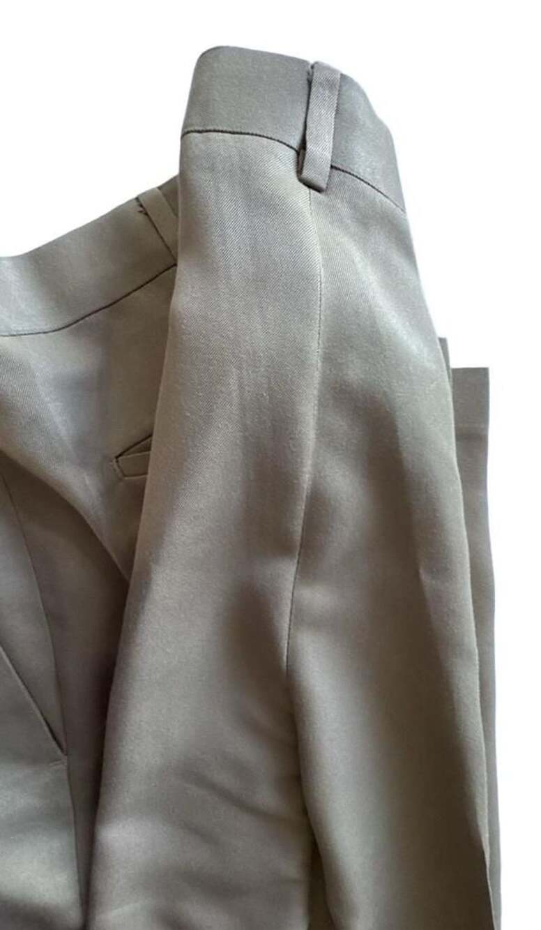 Savane Dress Pants Size 40x30 Tan Khaki Polyester Flat Front - Picture 11 of 13